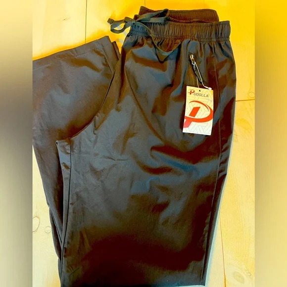 Pudolla NWT Men’s Black Track Pants - Picture 1 of 7